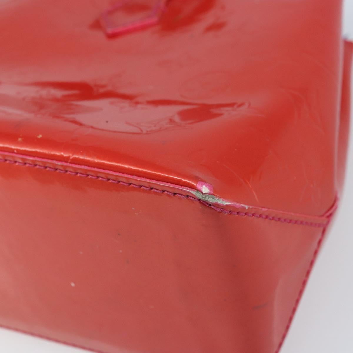 LOUIS VUITTON Monogram Vernis Wilshire Boulevard Bag Rose Pop M93643 Auth 170093