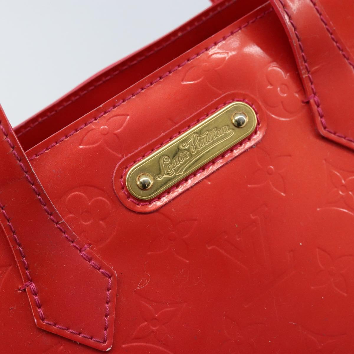 LOUIS VUITTON Monogram Vernis Wilshire Boulevard Bag Rose Pop M93643 Auth 170093