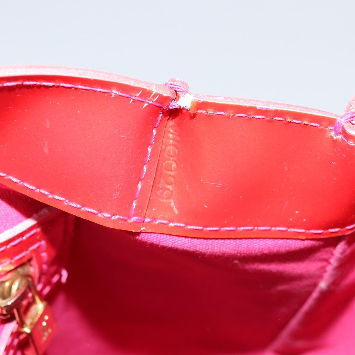 LOUIS VUITTON Monogram Vernis Wilshire Boulevard Bag Rose Pop M93643 Auth 170093
