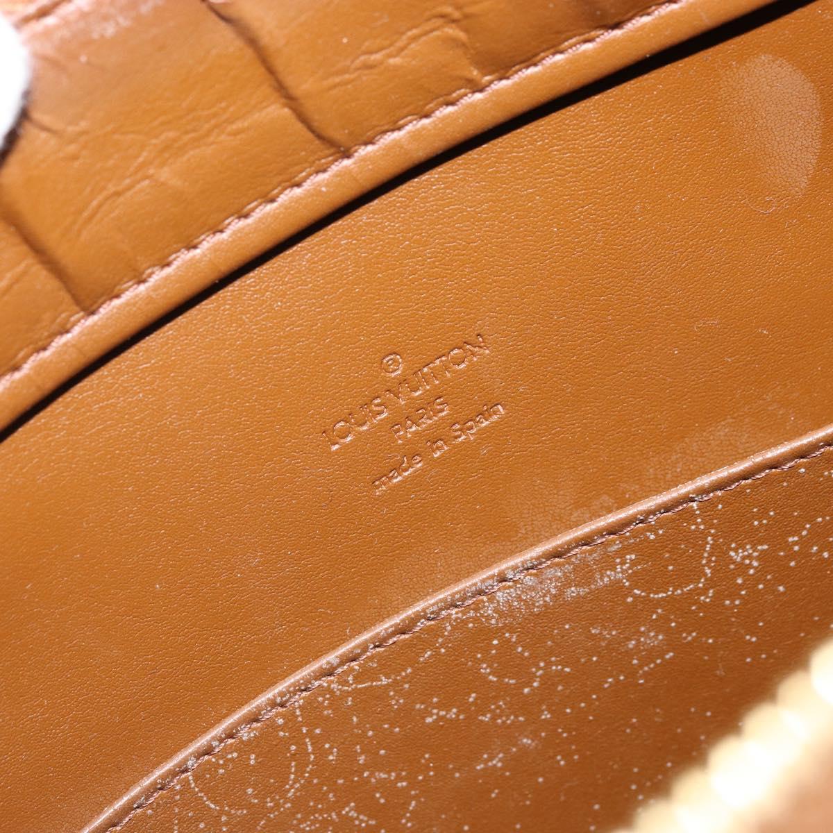 LOUIS VUITTON Monogram Vernis Columbus Tote Bag Bronze M91134 LV Auth 170094
