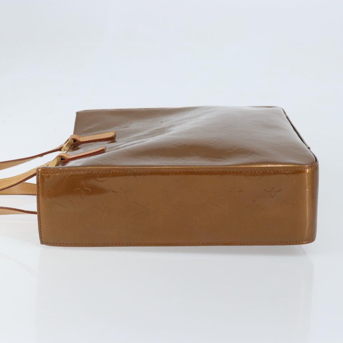 LOUIS VUITTON Monogram Vernis Columbus Tote Bag Bronze M91134 LV Auth 170094