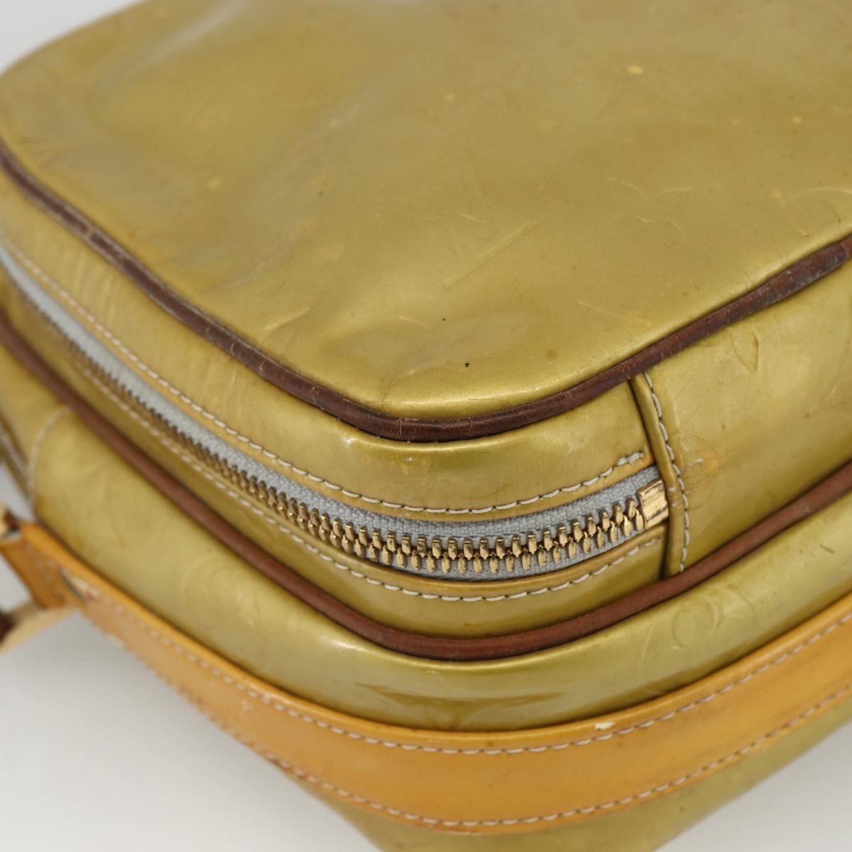 LOUIS VUITTON Monogram Vernis Wooster Shoulder Bag Gris M91036 LV Auth 170095