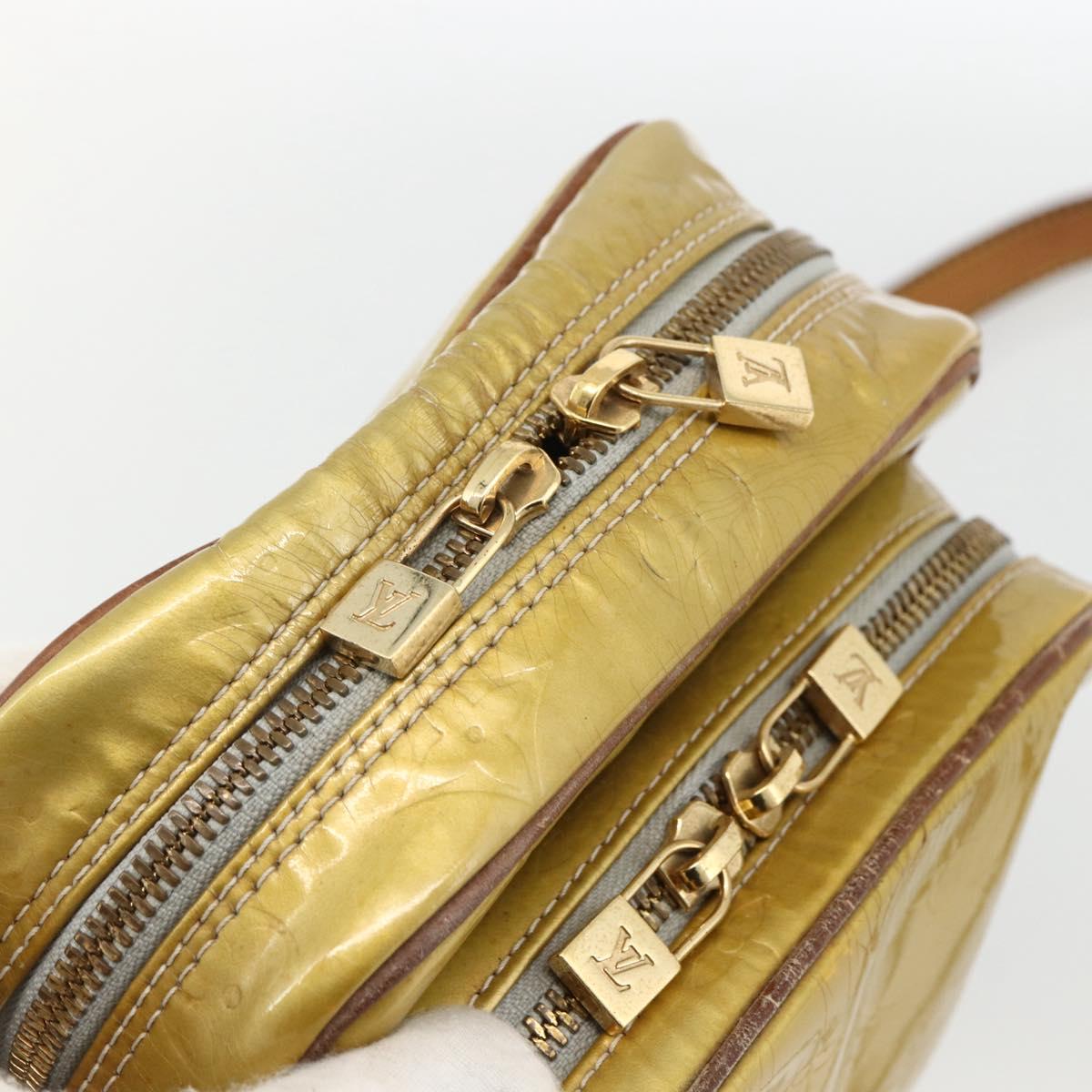 LOUIS VUITTON Monogram Vernis Wooster Shoulder Bag Gris M91036 LV Auth 170095