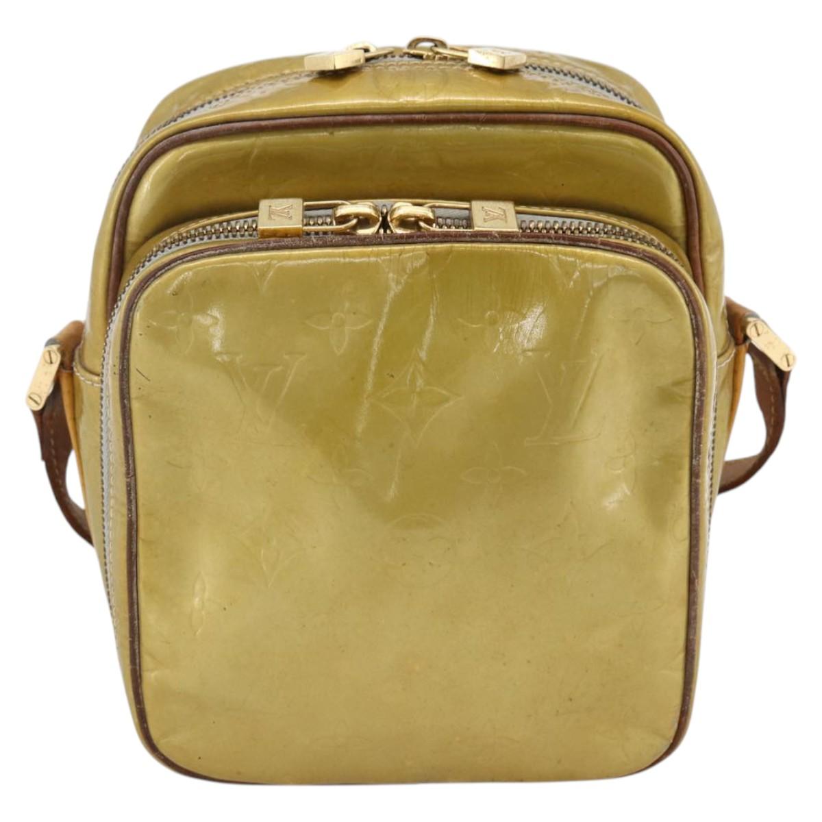 LOUIS VUITTON Monogram Vernis Wooster Shoulder Bag Gris M91036 LV Auth 170095