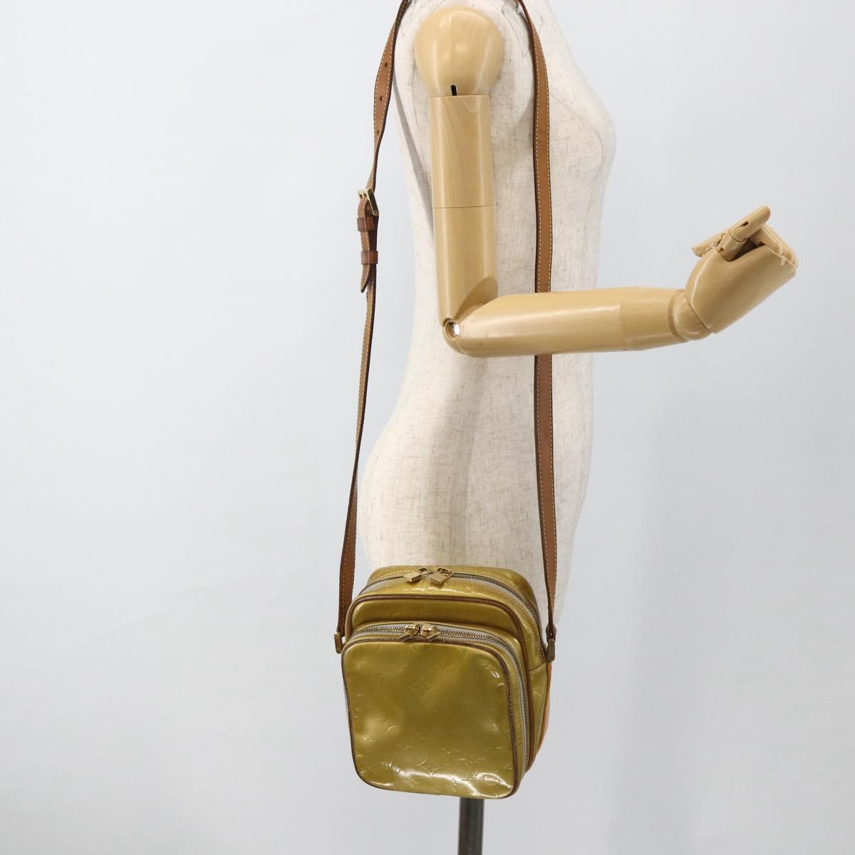 LOUIS VUITTON Monogram Vernis Wooster Shoulder Bag Gris M91036 LV Auth 170095