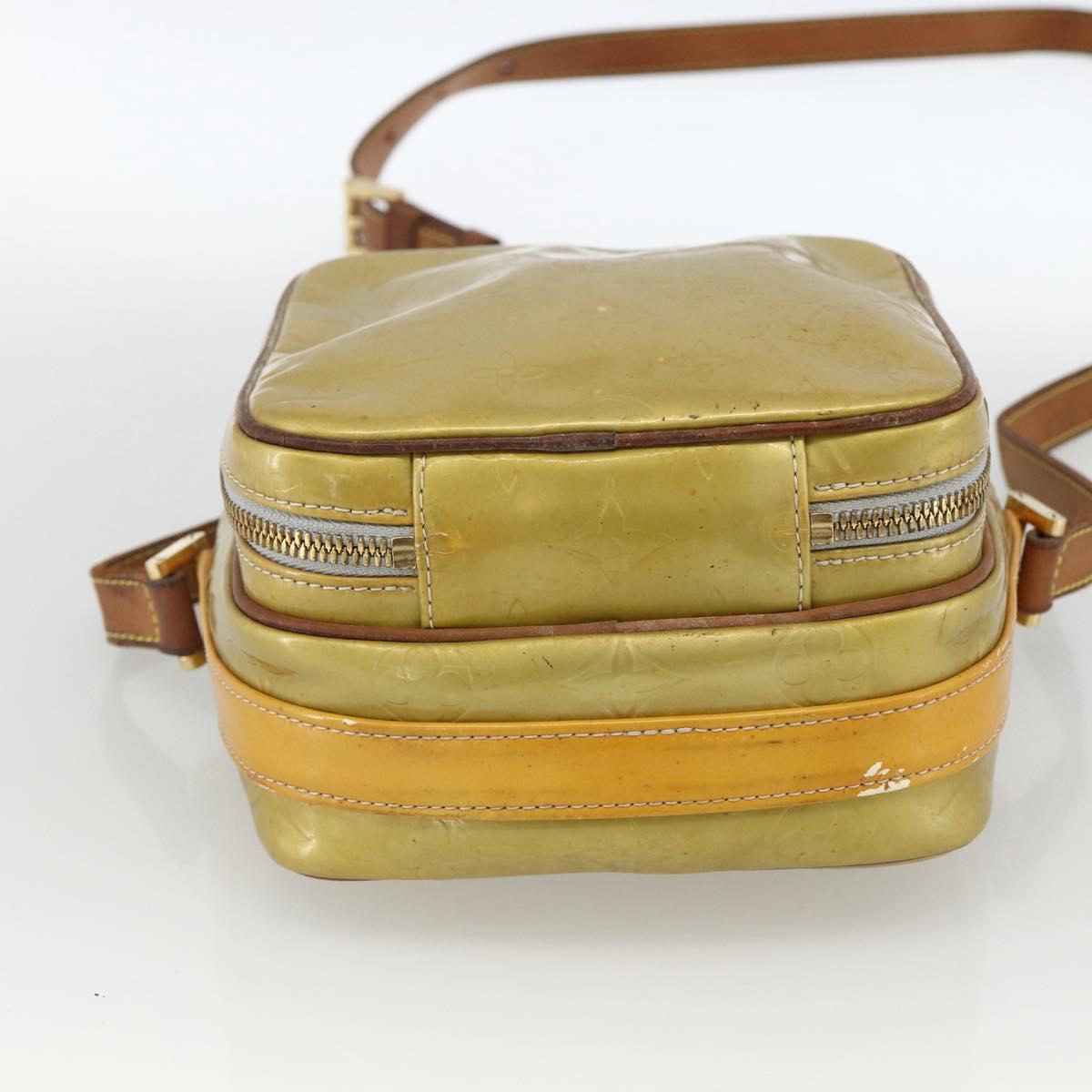 LOUIS VUITTON Monogram Vernis Wooster Shoulder Bag Gris M91036 LV Auth 170095