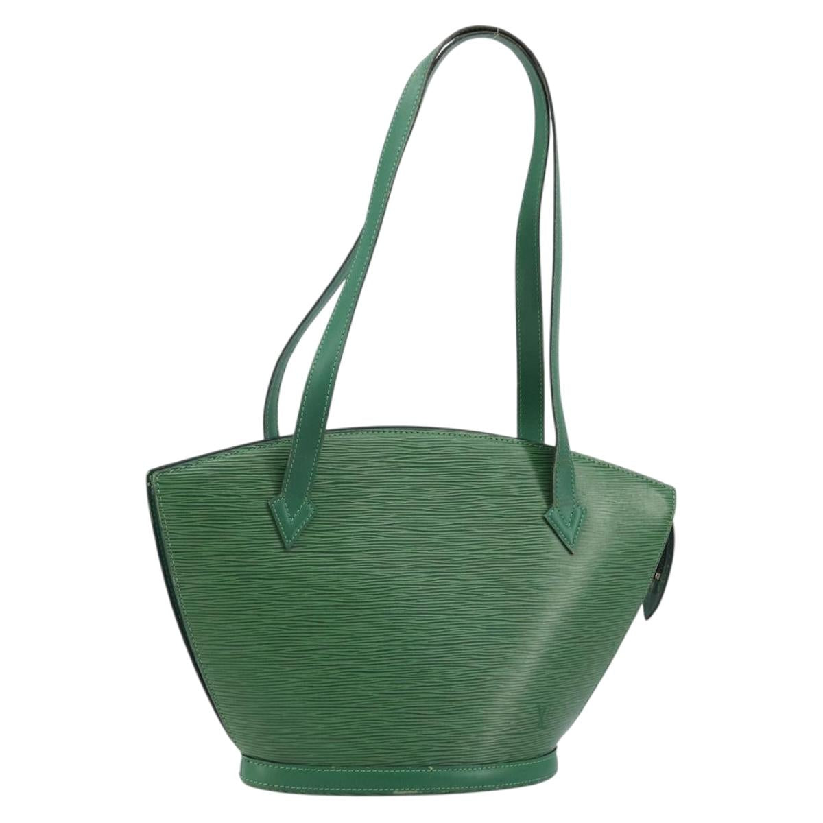 LOUIS VUITTON Epi Saint Jacques Poignees Long Bag Green M52334 LV Auth 170097