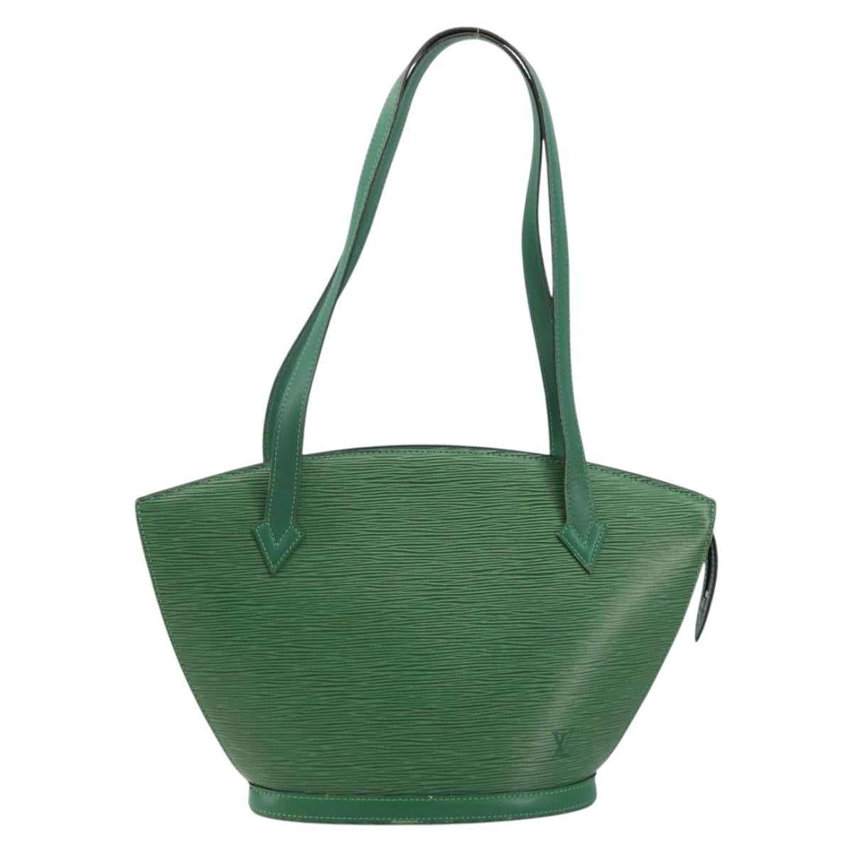 LOUIS VUITTON Epi Saint Jacques Poignees Long Bag Green M52334 LV Auth 170097