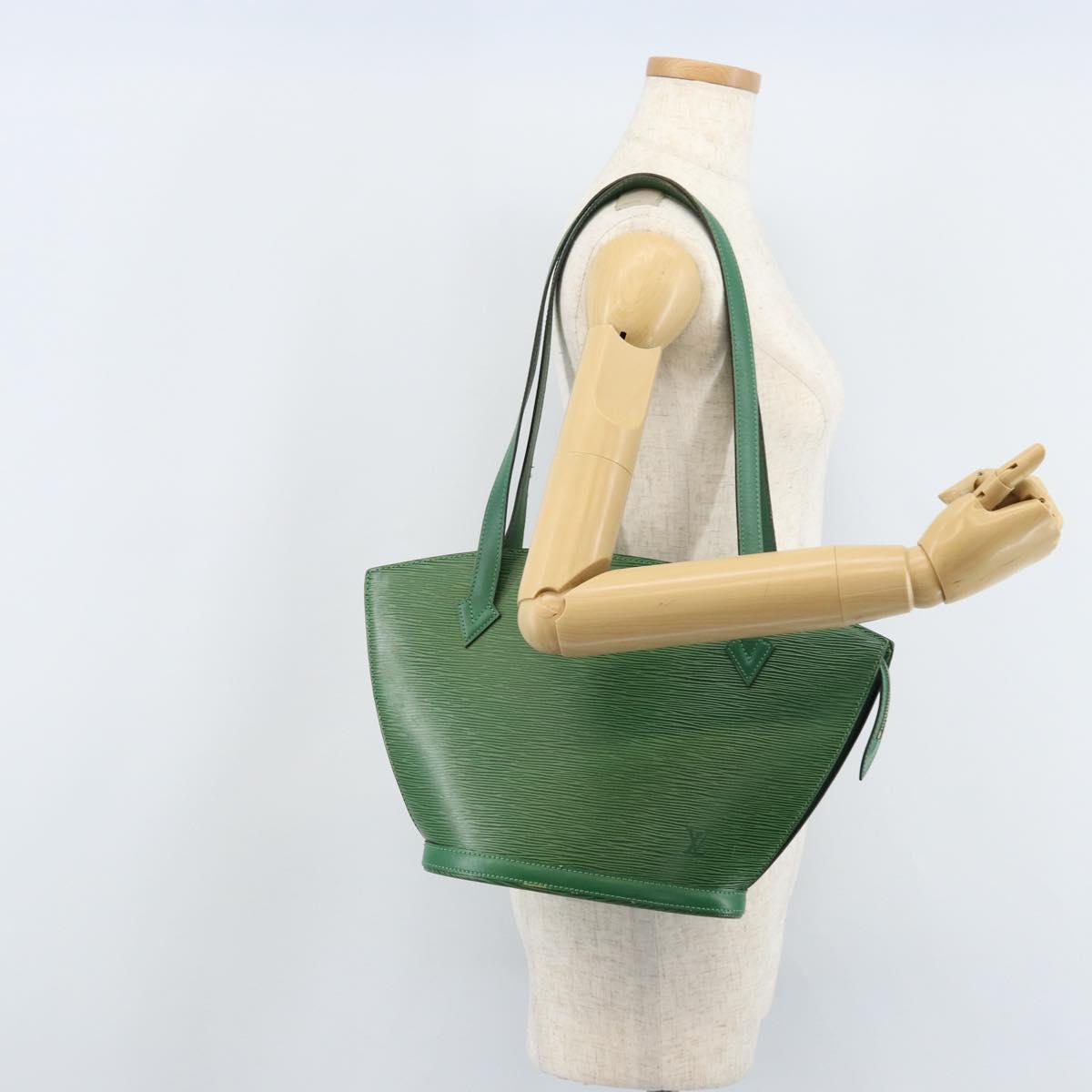 LOUIS VUITTON Epi Saint Jacques Poignees Long Bag Green M52334 LV Auth 170097