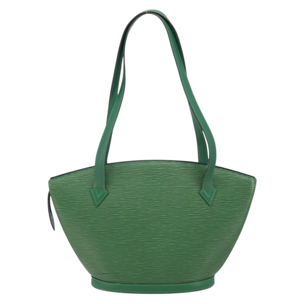 LOUIS VUITTON Epi Saint Jacques Poignees Long Bag Green M52334 LV Auth 170097