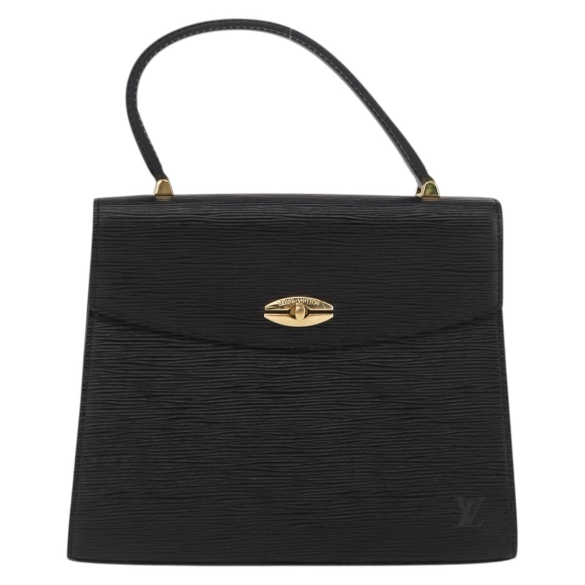 LOUIS VUITTON Epi Malesherbes Hand Bag Black M52372 LV Auth 170100