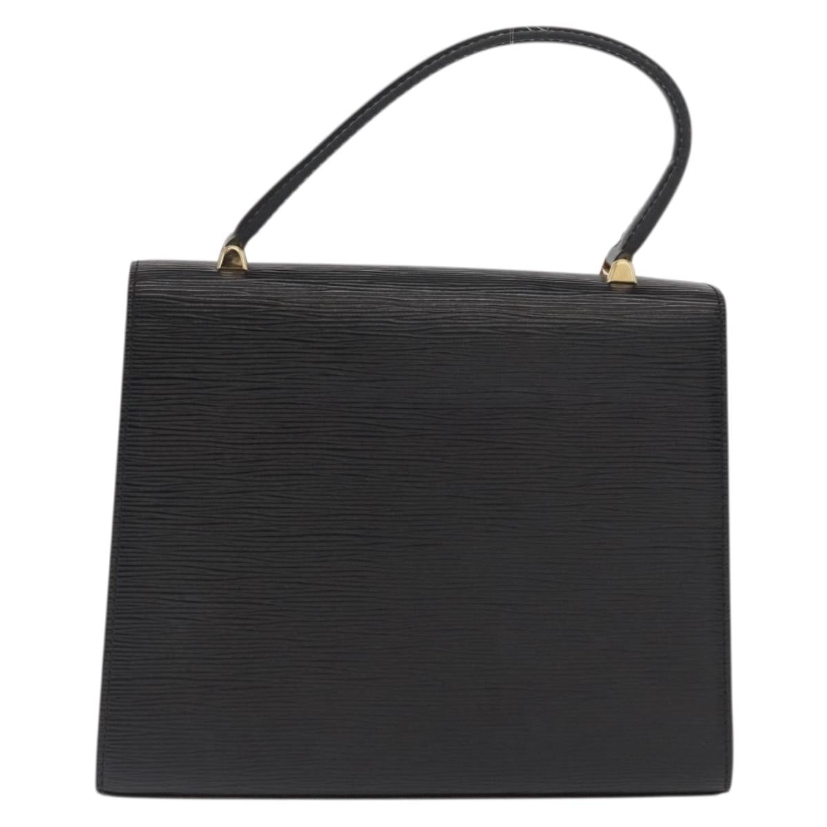 LOUIS VUITTON Epi Malesherbes Hand Bag Black M52372 LV Auth 170100