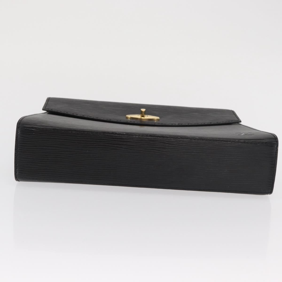 LOUIS VUITTON Epi Malesherbes Hand Bag Black M52372 LV Auth 170100