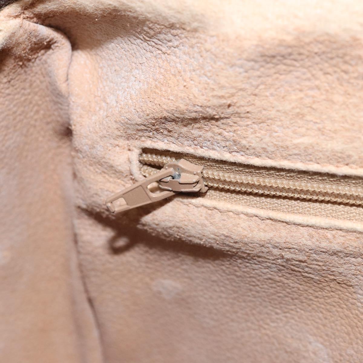 GUCCI GG Supreme Web Sherry Line Bag PVC Beige Gold 89 02 077 Auth 170107