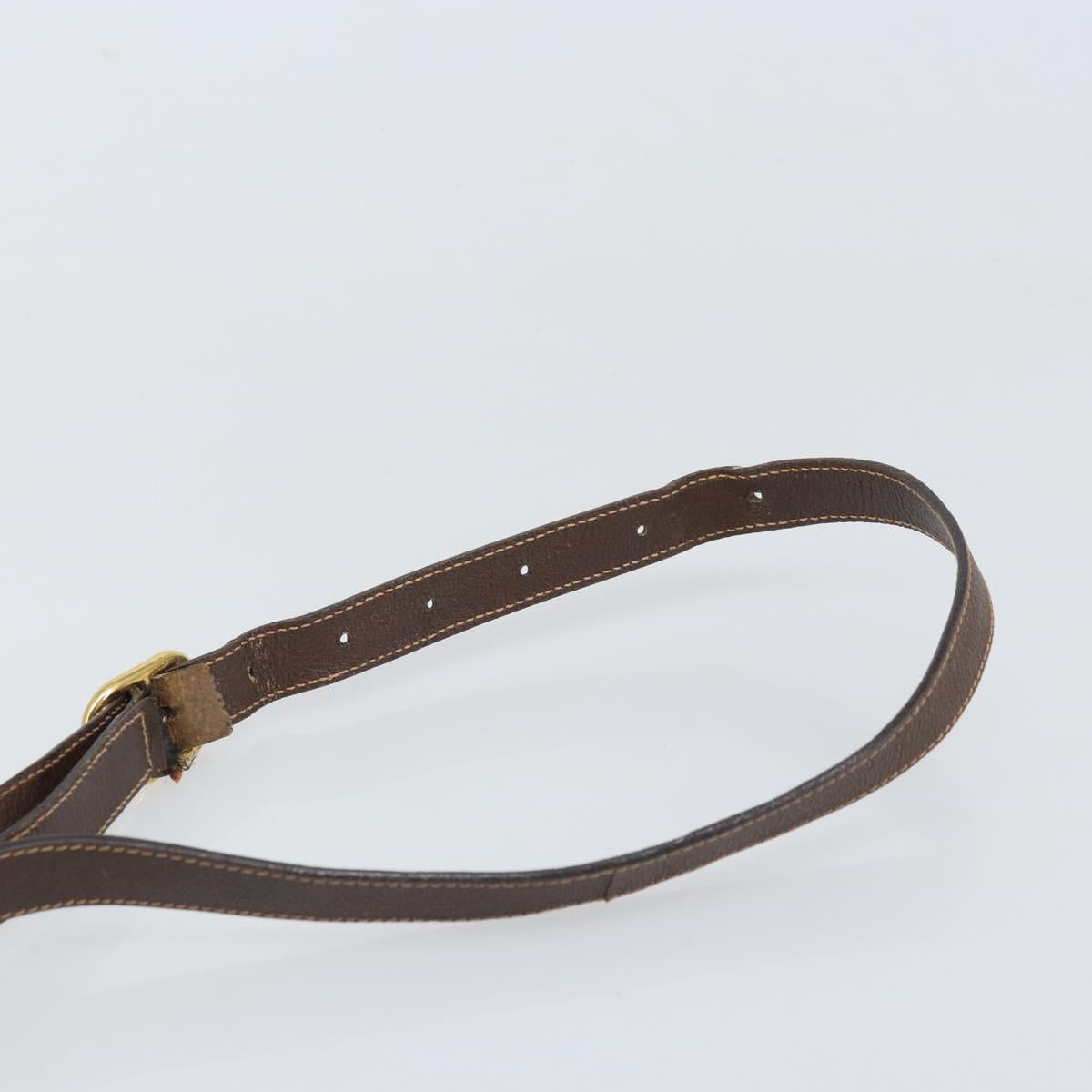 GUCCI GG Supreme Web Sherry Line Bag PVC Beige Gold 89 02 077 Auth 170107