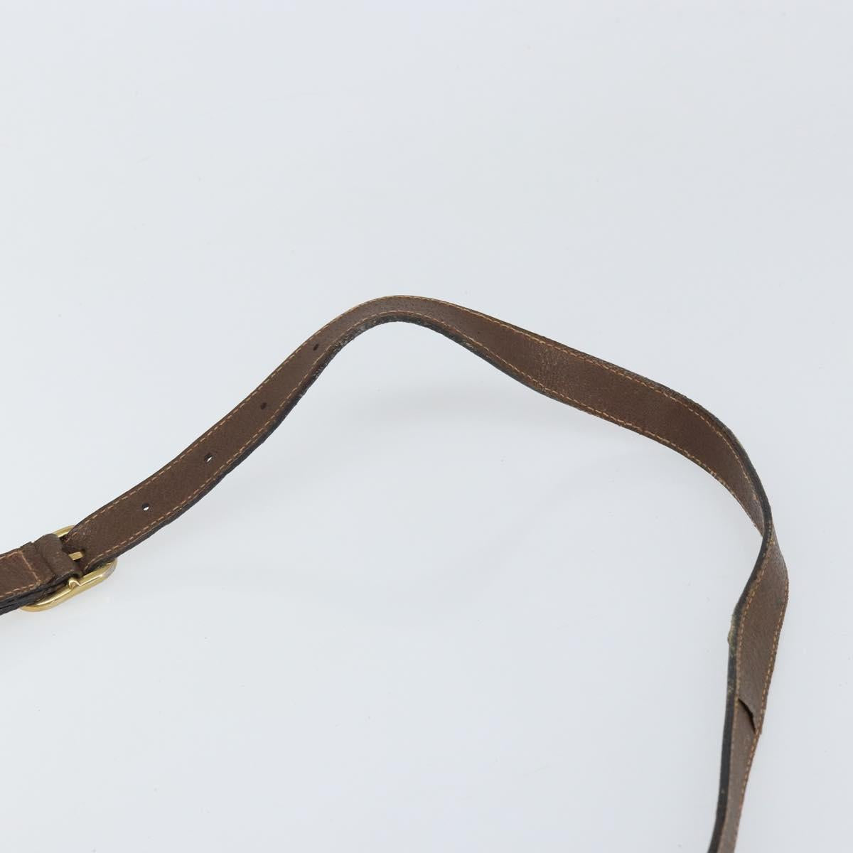 GUCCI GG Supreme Web Sherry Line Bag PVC Beige Gold 89 02 077 Auth 170108