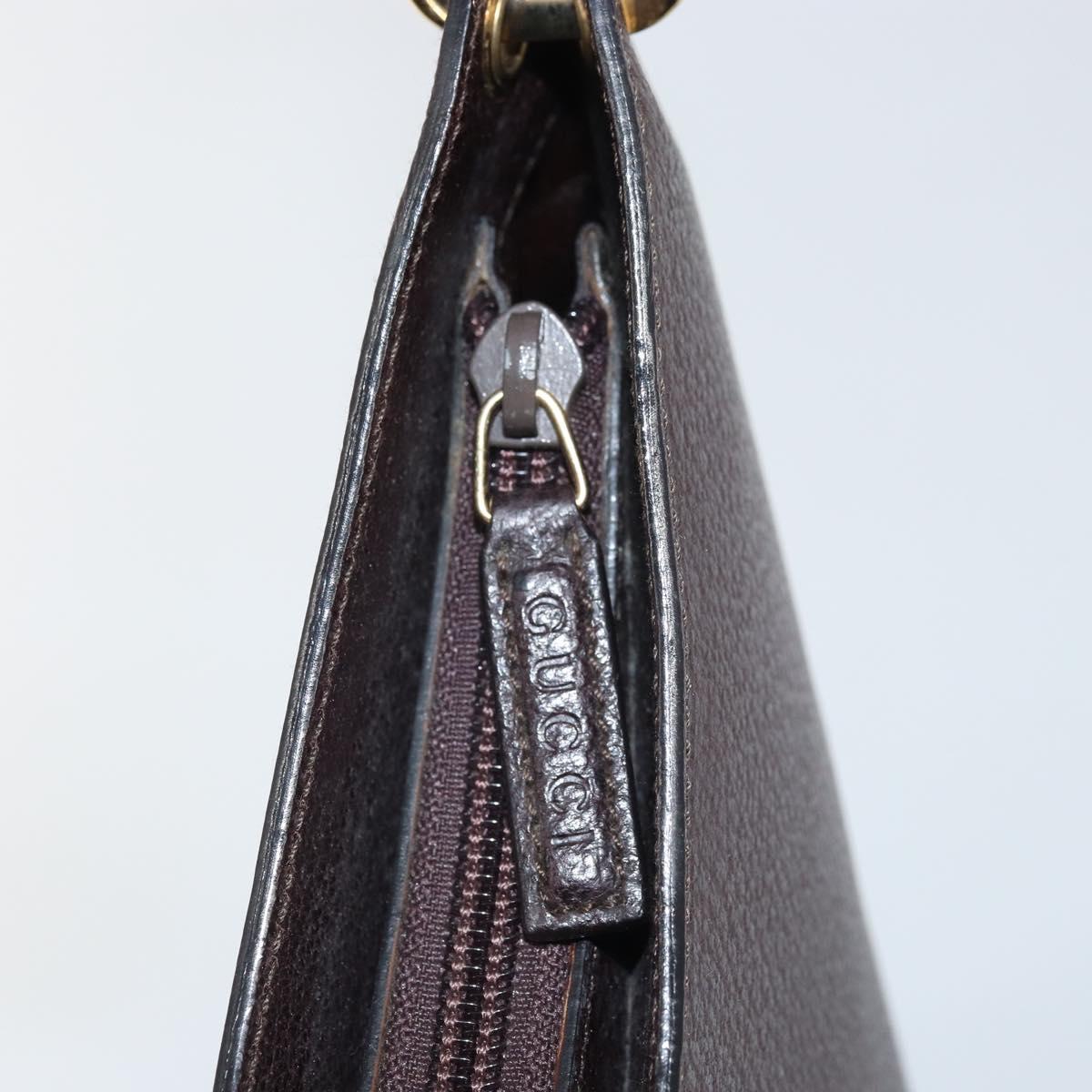 GUCCI Bamboo Tote Bag Leather Brown Gold 001 3007 3754 Auth 170115