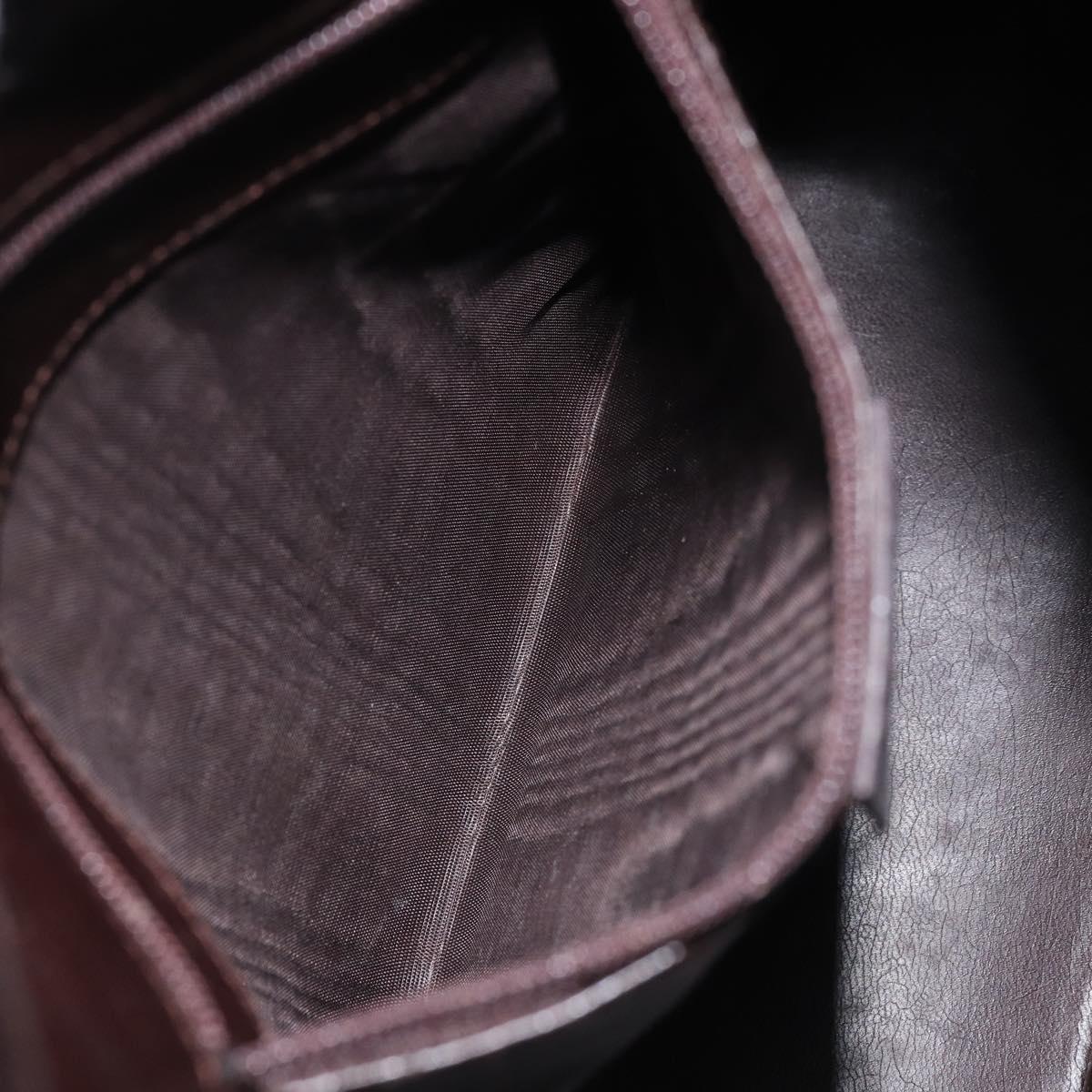 GUCCI Bamboo Tote Bag Leather Brown Gold 001 3007 3754 Auth 170115