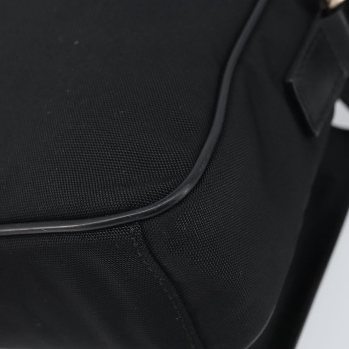 GUCCI Shoulder Bag Nylon Black Silver 018 1619 Auth 170116