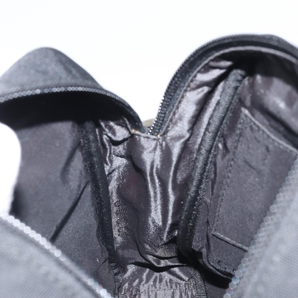 GUCCI Shoulder Bag Nylon Black Silver 018 1619 Auth 170116