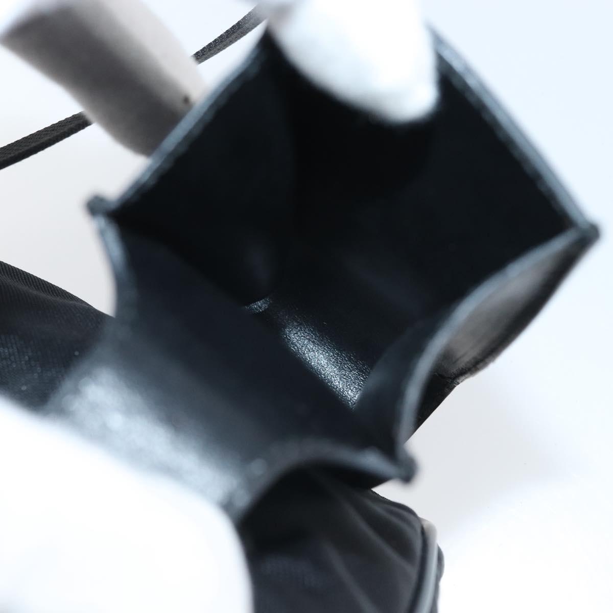 GUCCI Shoulder Bag Nylon Black Silver 018 1619 Auth 170116