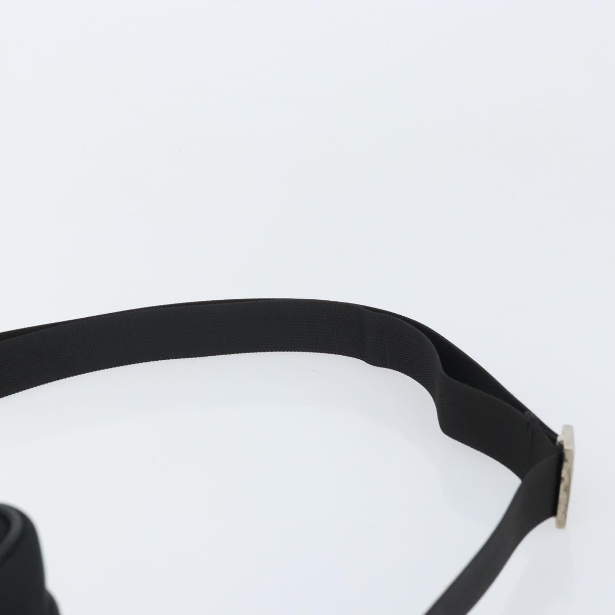 GUCCI Shoulder Bag Nylon Black Silver 018 1619 Auth 170116