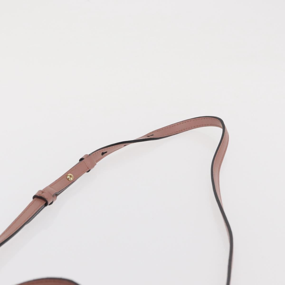 Salvatore Ferragamo Vala Hand Bag Leather 2way Pink Gold Auth 170124