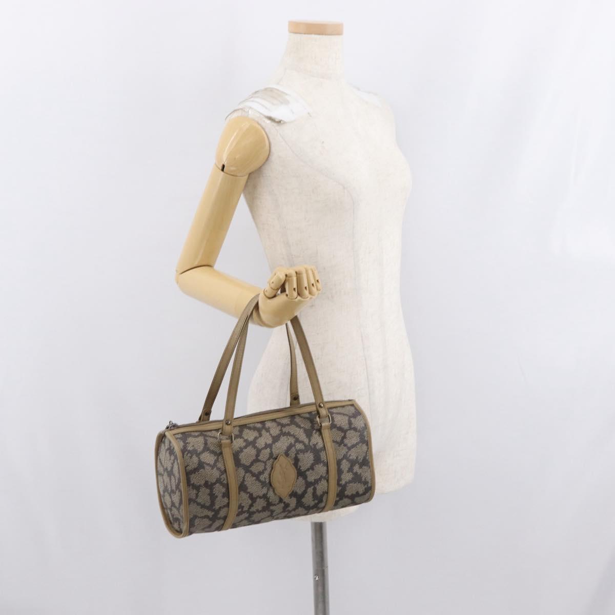 SAINT LAURENT Hand Bag Leather Beige Auth 170128