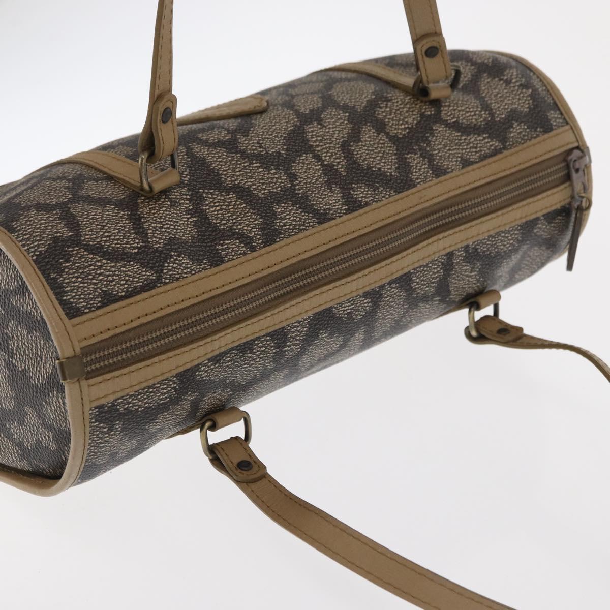 SAINT LAURENT Hand Bag Leather Beige Auth 170128