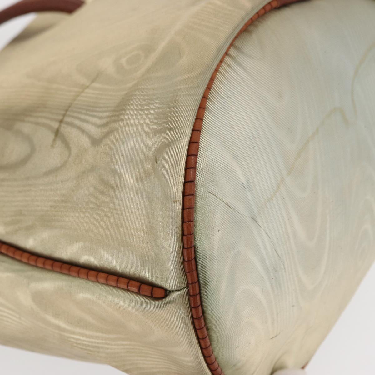 LOEWE Anagram Shoulder Bag Leather Gold Auth 170134