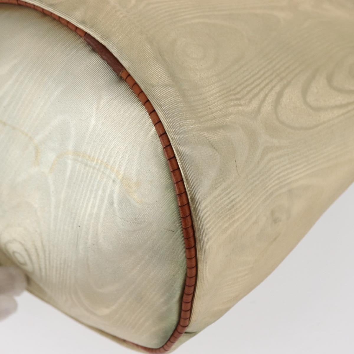 LOEWE Anagram Shoulder Bag Leather Gold Auth 170134