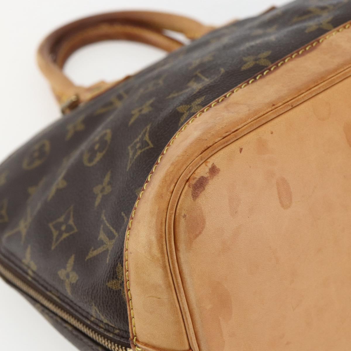 LOUIS VUITTON Monogram Alma Hand Bag M51130 LV Auth 170137