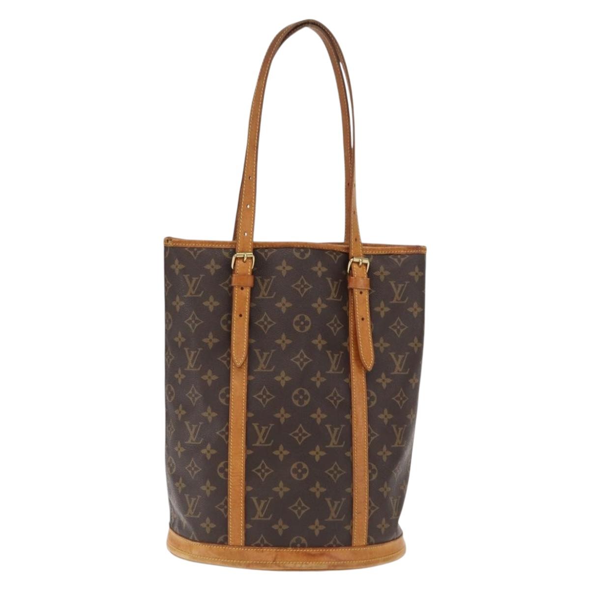 LOUIS VUITTON Monogram Bucket GM Shoulder Bag M42236 LV Auth 170147