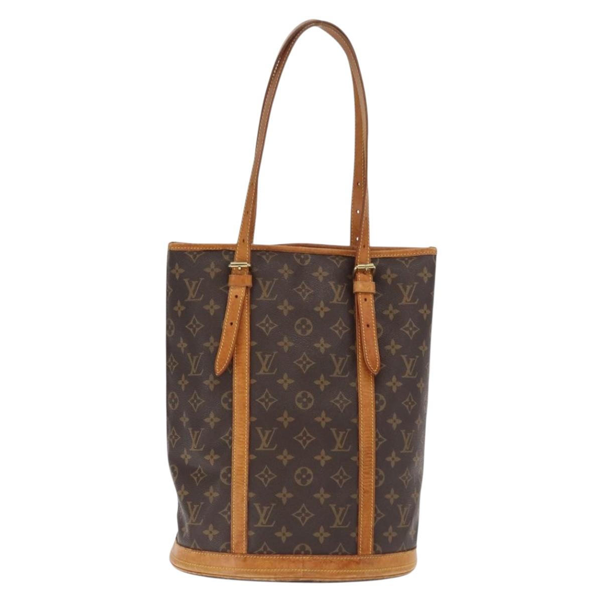 LOUIS VUITTON Monogram Bucket GM Shoulder Bag M42236 LV Auth 170147