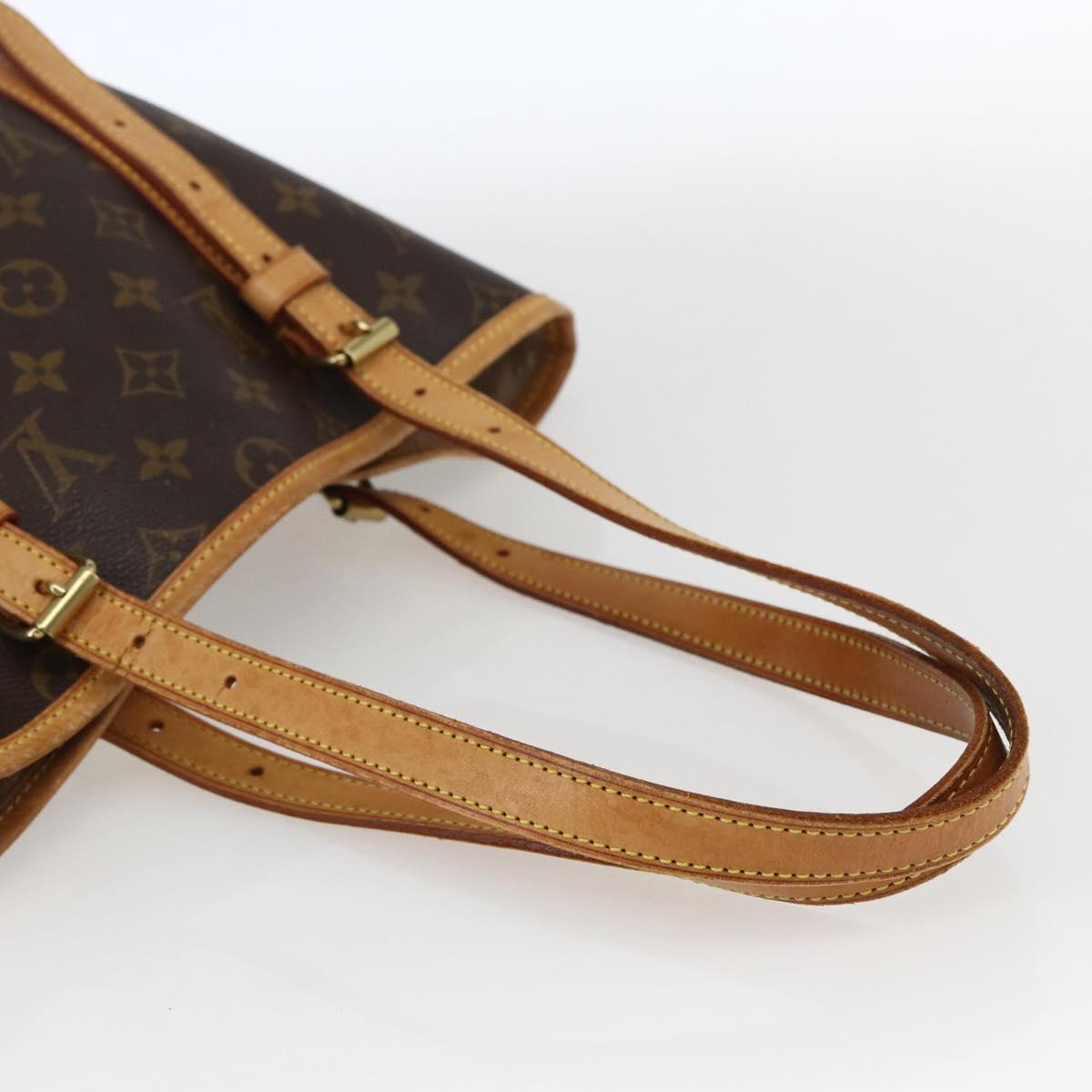 LOUIS VUITTON Monogram Bucket GM Shoulder Bag M42236 LV Auth 170148