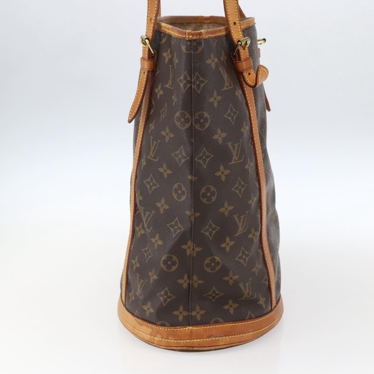 LOUIS VUITTON Monogram Bucket GM Shoulder Bag M42236 LV Auth 170152