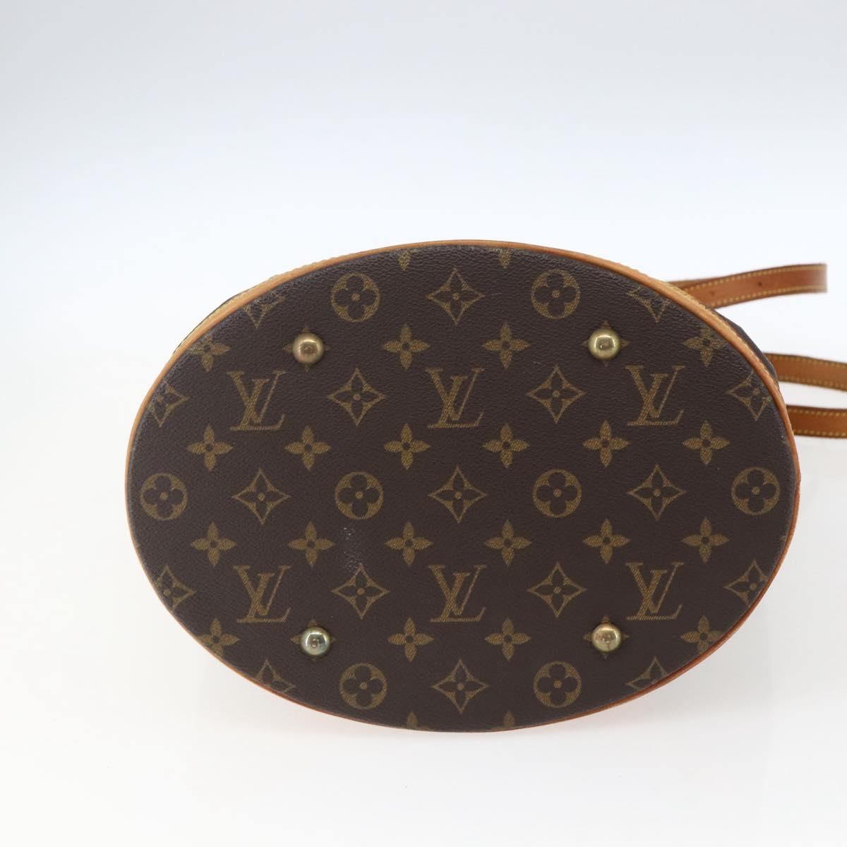 LOUIS VUITTON Monogram Bucket GM Shoulder Bag M42236 LV Auth 170152