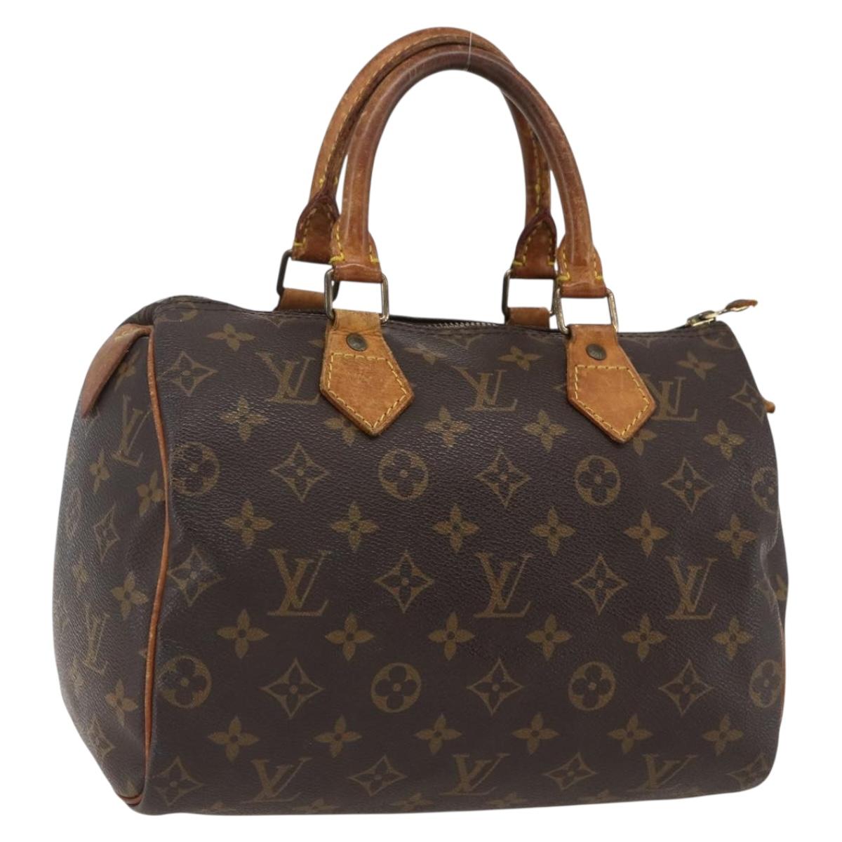 LOUIS VUITTON Monogram Speedy 25 Hand Bag M41528 LV Auth 170166