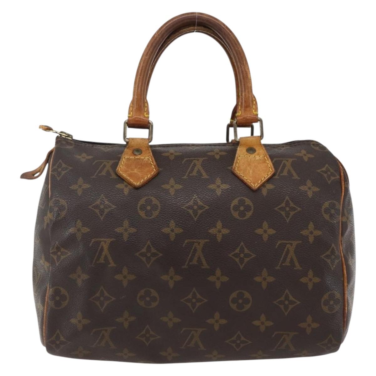LOUIS VUITTON Monogram Speedy 25 Hand Bag M41528 LV Auth 170166