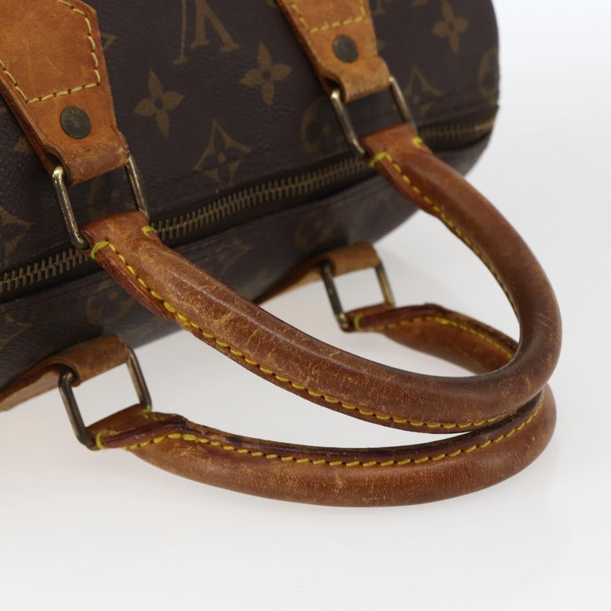 LOUIS VUITTON Monogram Speedy 25 Hand Bag M41528 LV Auth 170166