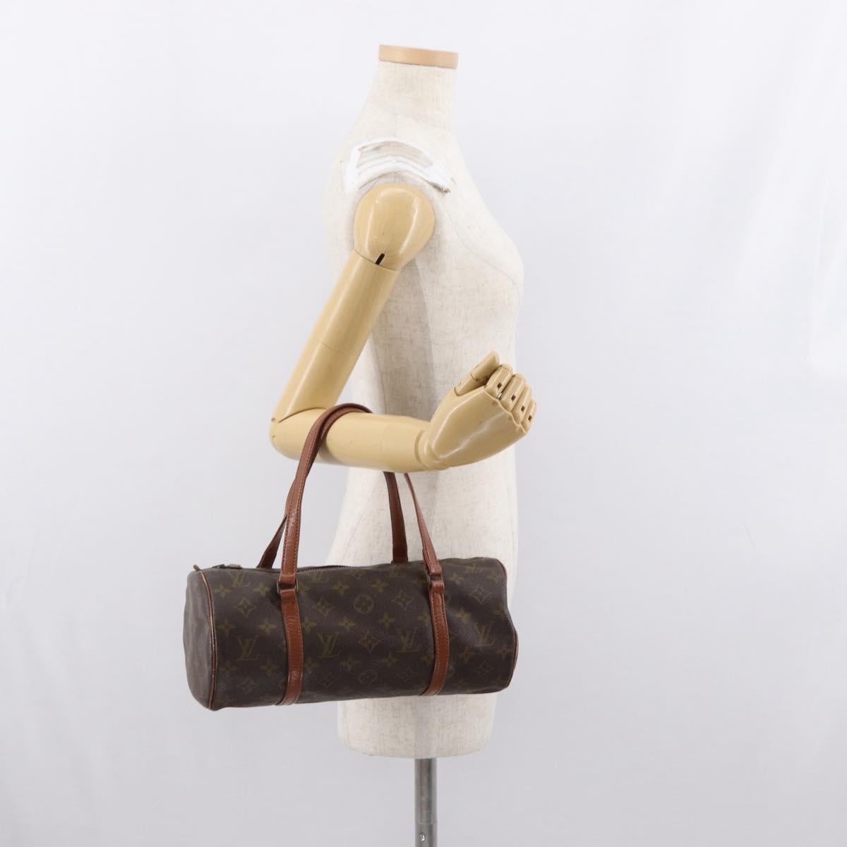 LOUIS VUITTON Monogram Papillon 30 Hand Bag M51385 LV Auth 170181