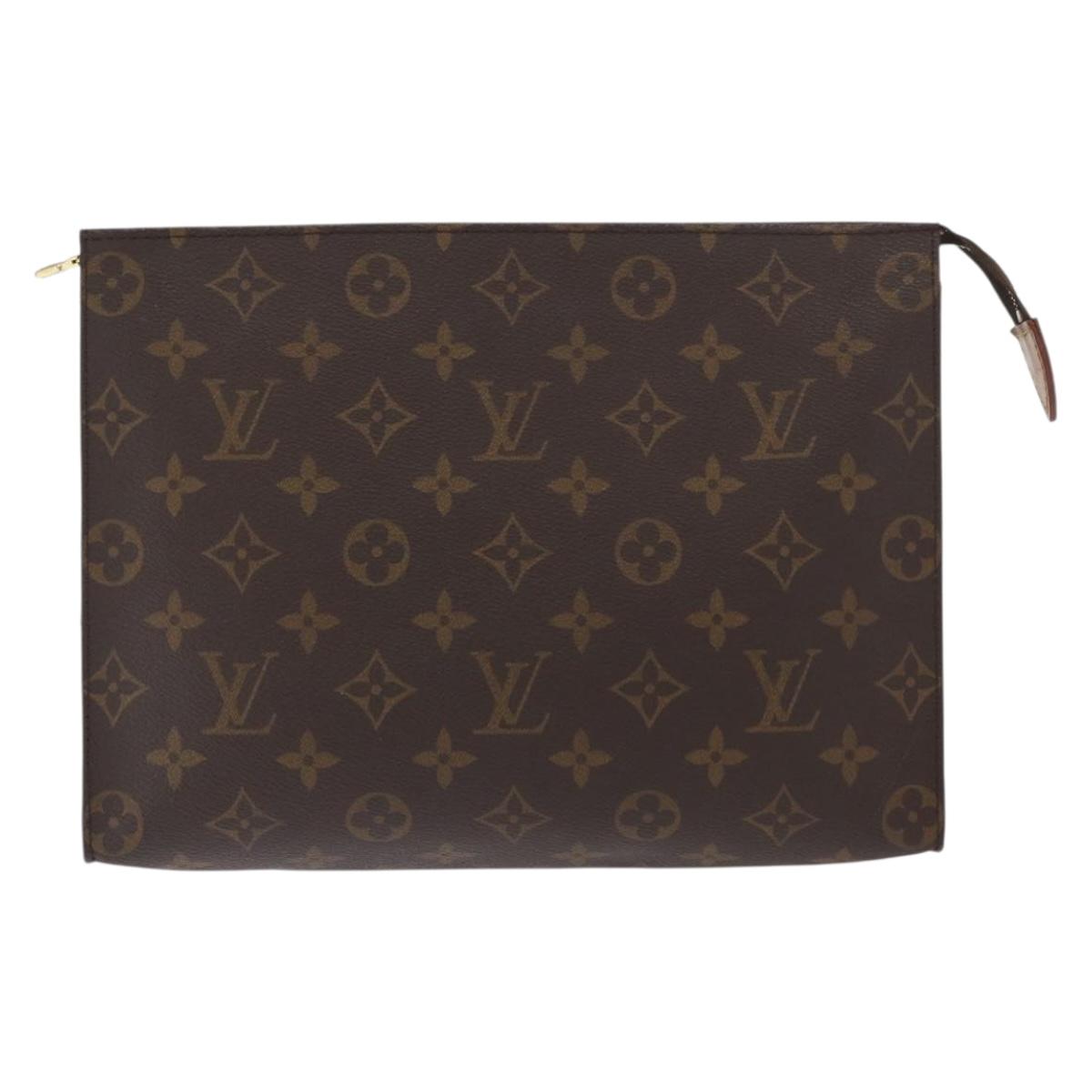 LOUIS VUITTON Monogram Poche Toilette 26 Pouch M47542 LV Auth 170185