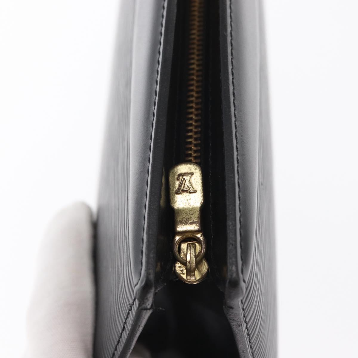 LOUIS VUITTON Epi Trousse Crete Pouch Black M48402 LV Auth 170190