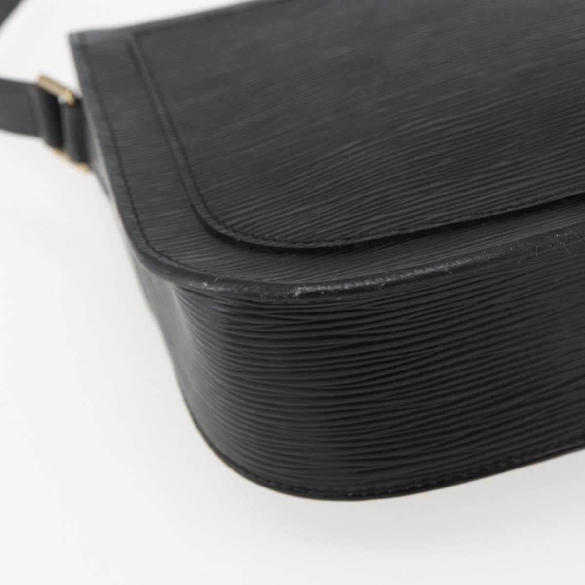 LOUIS VUITTON Epi Saint Cloud GM Shoulder Bag Black Noir M52192 LV Auth 170192