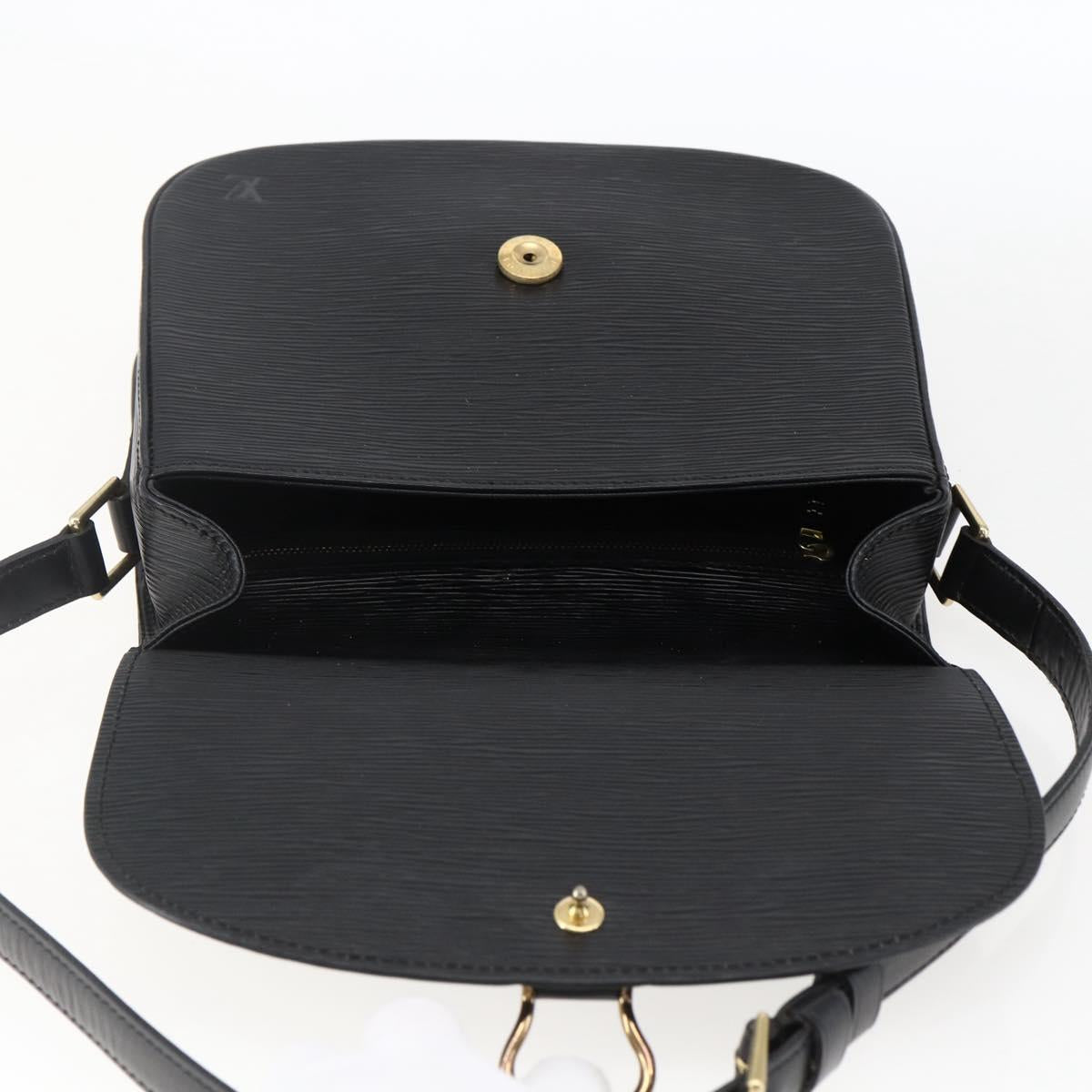 LOUIS VUITTON Epi Saint Cloud GM Shoulder Bag Black Noir M52192 LV Auth 170192