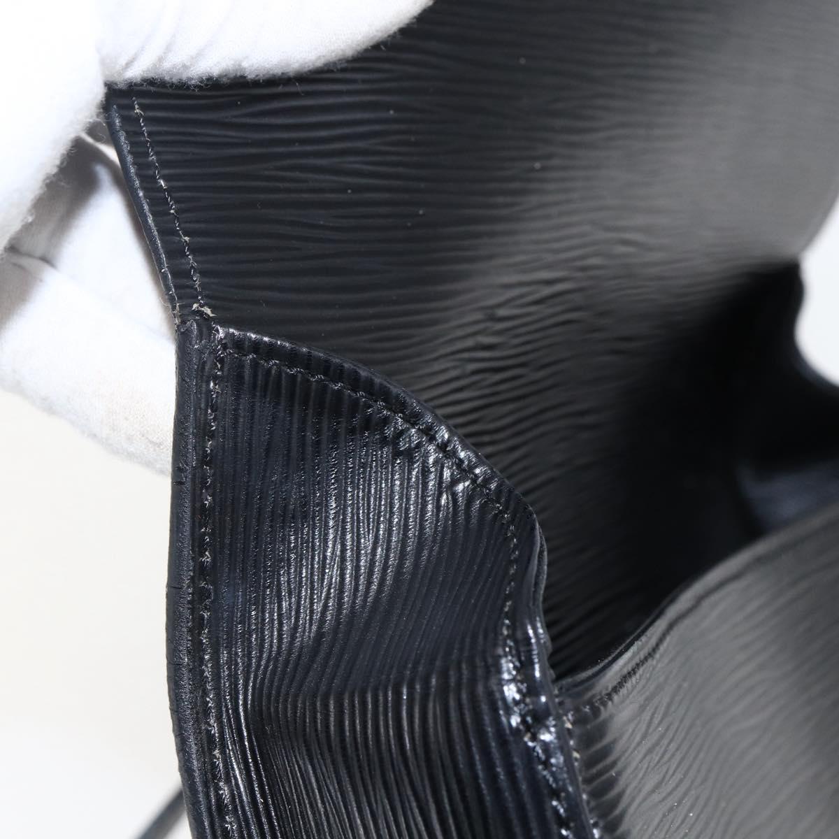 LOUIS VUITTON Epi Saint Cloud GM Shoulder Bag Black Noir M52192 LV Auth 170192