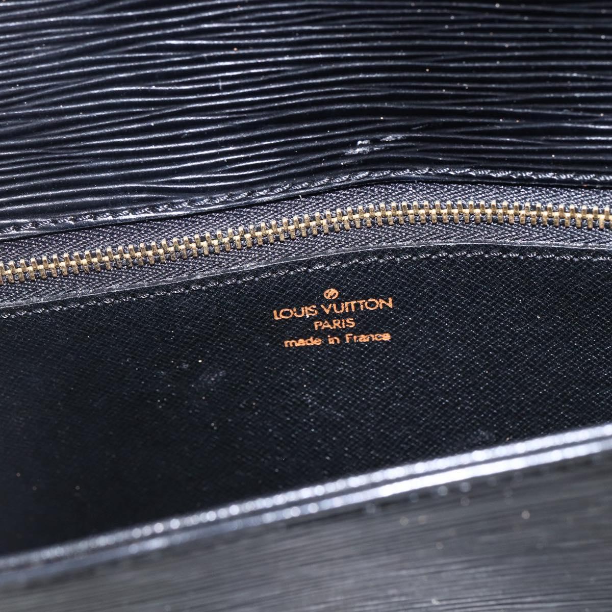 LOUIS VUITTON Epi Saint Cloud GM Shoulder Bag Black Noir M52192 LV Auth 170192