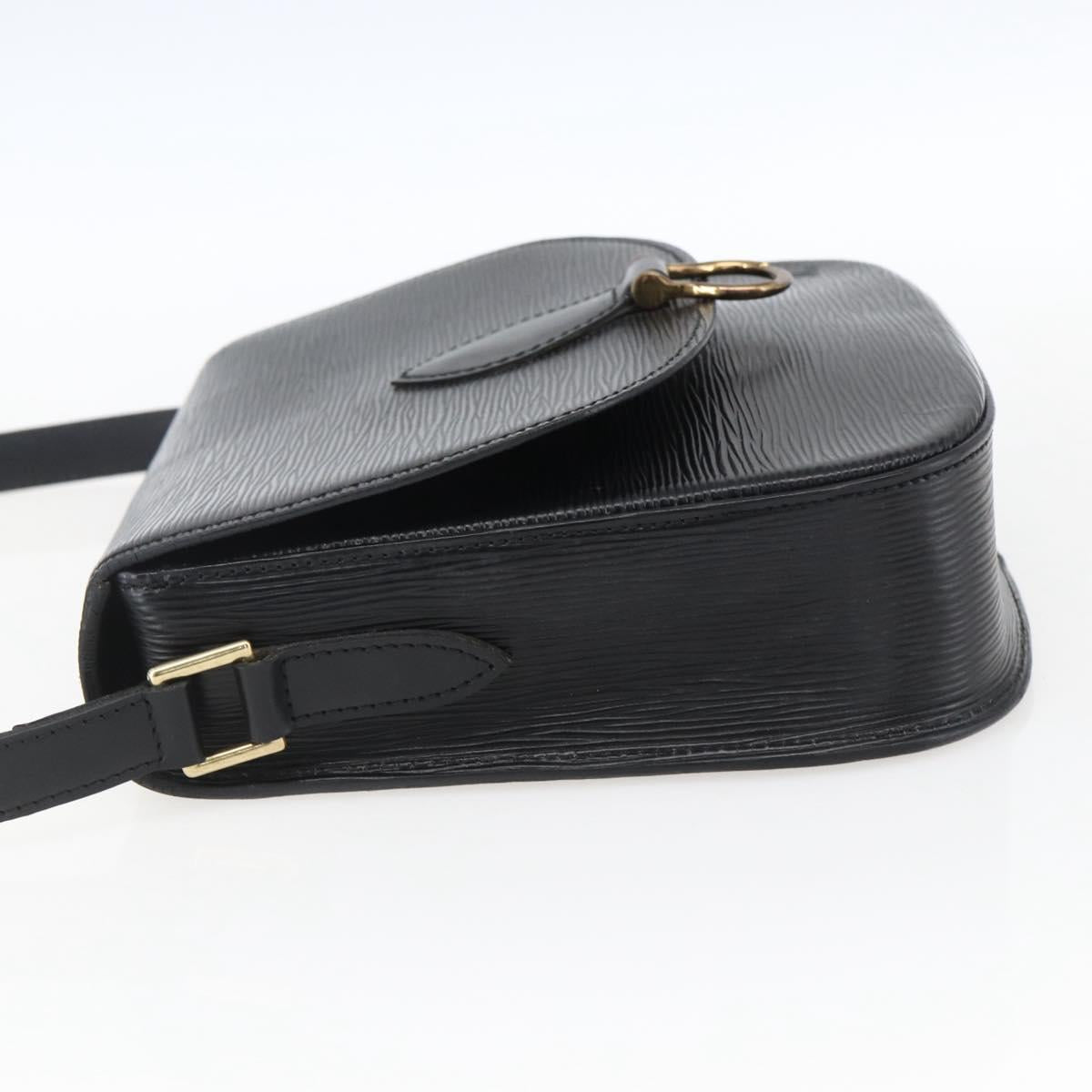 LOUIS VUITTON Epi Saint Cloud GM Shoulder Bag Black Noir M52192 LV Auth 170192