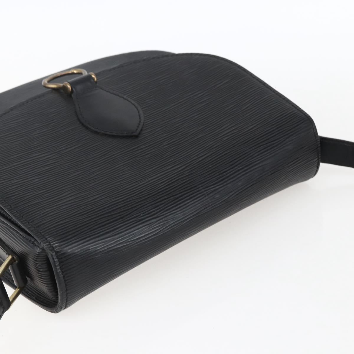 LOUIS VUITTON Epi Saint Cloud GM Shoulder Bag Black Noir M52192 LV Auth 170192