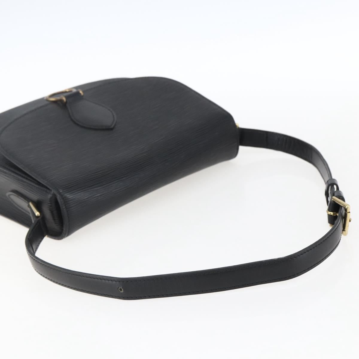 LOUIS VUITTON Epi Saint Cloud GM Shoulder Bag Black Noir M52192 LV Auth 170192